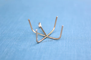 Gold Filled 4 Prong Claw Raw Stone Pendant Blank, Wholesale Blanks, Rose Gold Pendant, Pendant, DIY Jewelry, Gold Blank, Jewelry Supplies
