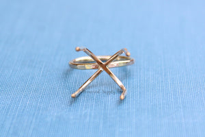 Gold Filled 4 Prong Raw Stone Ring, Claw Prong Ring Blank, Wholesale Ring, Gold Band Ring, DIY Jewelry, Rose Gold Blank, Jewelry Supplies