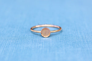 Rose Gold Filled 3mm Bezel Cup Ring blank, Round Cabochon, Breast Milk, DIY jewelry supplies, build your ring, wholesale jewelry, diy ring