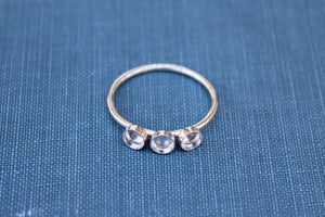 Triple Bezel Cup Ring Blank, Round Cabochon, Resin Glue Pad Breast Milk, DIY jewelry supplies, build your ring, wholesale jewelry, diy ring