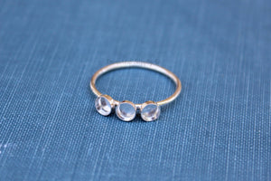 Triple Bezel Cup Ring Blank, Round Cabochon, Resin Glue Pad Breast Milk, DIY jewelry supplies, build your ring, wholesale jewelry, diy ring