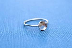 7mm Bezel Cup Ring blank, Round Cabochon, Cab Resin Glue Pad Breast Milk, DIY jewelry supplies, build your ring, wholesale jewelry, diy ring