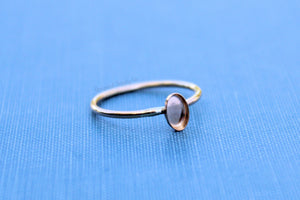 Gold Filled Oval 7x5mm Bezel Cup Ring blank, Cabochon, Cab Breast Milk, DIY jewelry supplies, build your ring, wholesale jewelry, diy ring