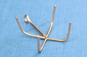 Gold Filled 4 Prong Claw Raw Stone Pendant Blank, Wholesale Blanks, Rose Gold Pendant, Pendant, DIY Jewelry, Gold Blank, Jewelry Supplies