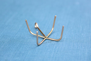 Gold Filled 4 Prong Claw Raw Stone Pendant Blank, Wholesale Blanks, Rose Gold Pendant, Pendant, DIY Jewelry, Gold Blank, Jewelry Supplies