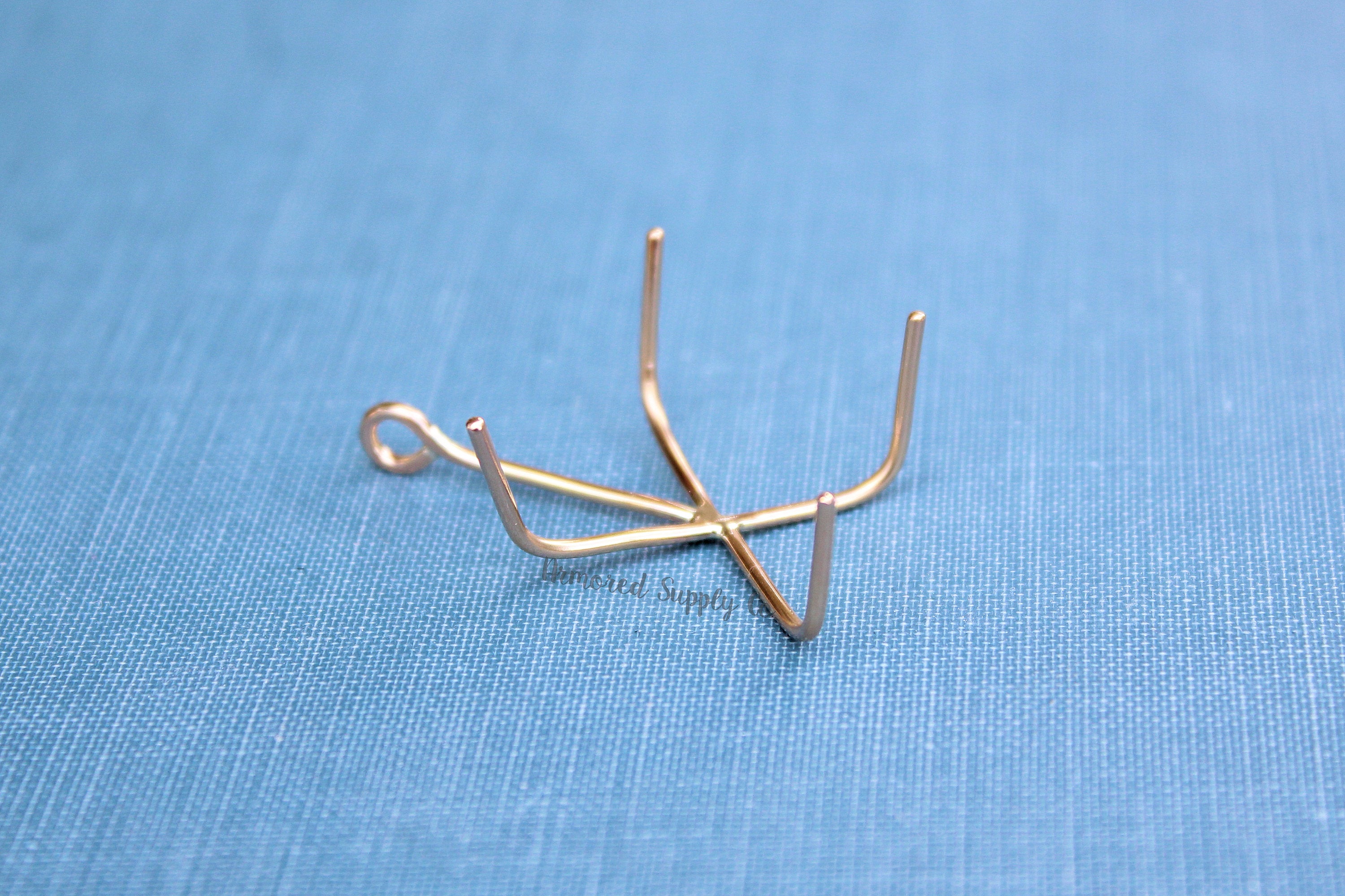 Gold Filled 4 Prong Claw Raw Stone Pendant Blank, Wholesale Blanks, Rose Gold Pendant, Pendant, DIY Jewelry, Gold Blank, Jewelry Supplies