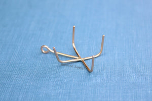 Gold Filled 4 Prong Claw Raw Stone Pendant Blank, Wholesale Blanks, Rose Gold Pendant, Pendant, DIY Jewelry, Gold Blank, Jewelry Supplies