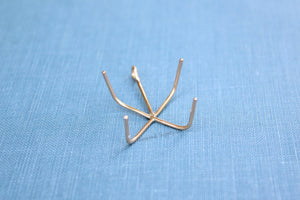 Gold Filled 4 Prong Claw Raw Stone Pendant Blank, Wholesale Blanks, Rose Gold Pendant, Pendant, DIY Jewelry, Gold Blank, Jewelry Supplies