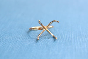 Gold Filled 4 Prong Raw Stone Ring, Claw Prong Ring Blank, Wholesale Ring, Gold Band Ring, DIY Jewelry, Rose Gold Blank, Jewelry Supplies