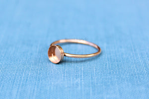 Rose Gold Filled 6mm Bezel Cup Ring blank, Round Cabochon, Breast Milk, DIY jewelry supplies, build your ring, wholesale jewelry, diy ring