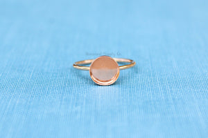 Rose Gold Filled 10mm Bezel Cup Ring blank, Round Cabochon, Breast Milk, DIY jewelry supplies, build your ring, wholesale jewelry, diy ring