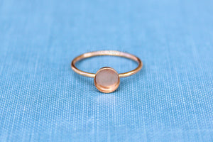 Rose Gold Filled 6mm Bezel Cup Ring blank, Round Cabochon, Breast Milk, DIY jewelry supplies, build your ring, wholesale jewelry, diy ring