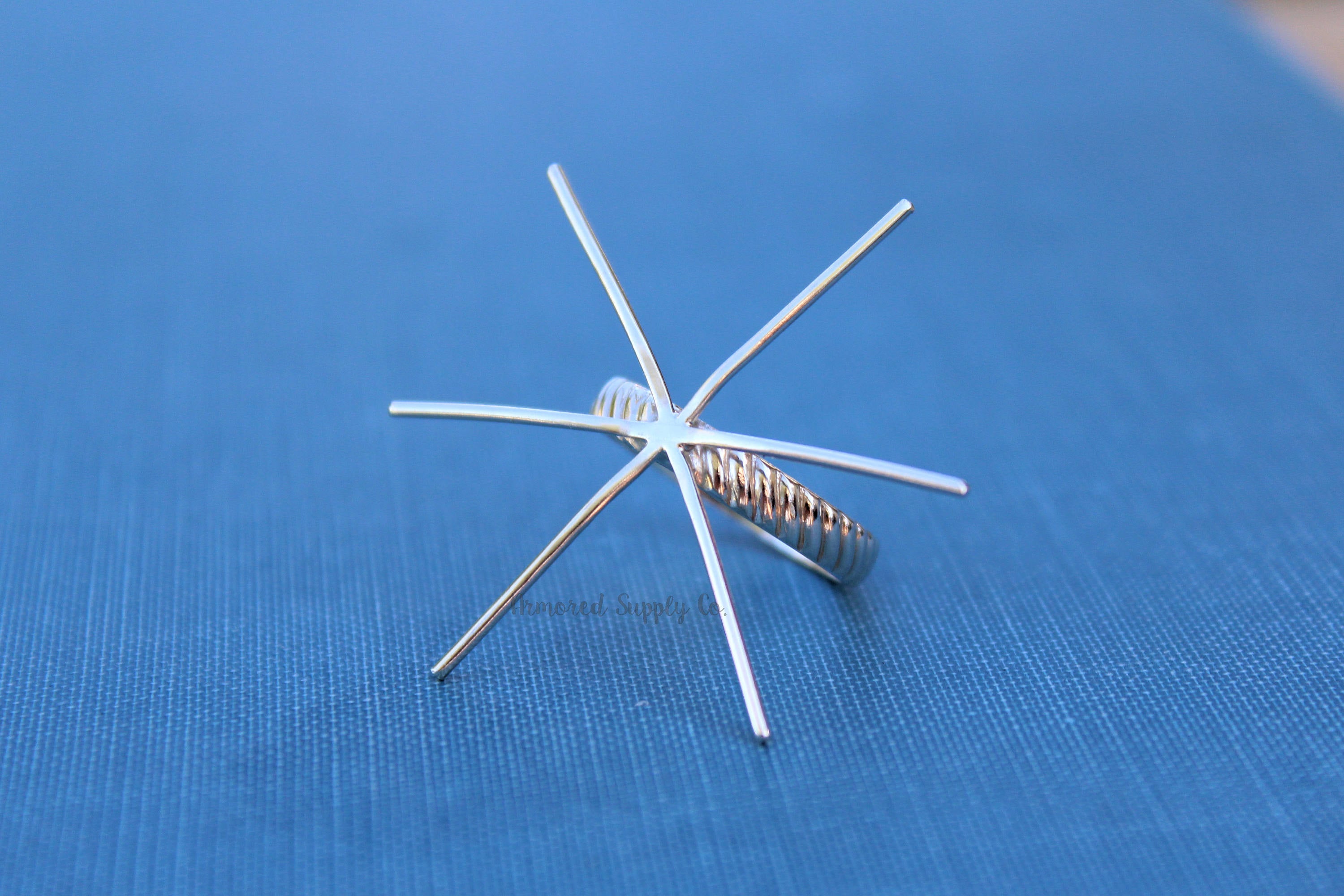 Claw Prong Spiral Ring Blank, Raw Stone Ring, Wholesale Ring, Silver Band Ring, Design Your Ring, DIY Jewelry, Ring Blanks, Jewelry Supplies