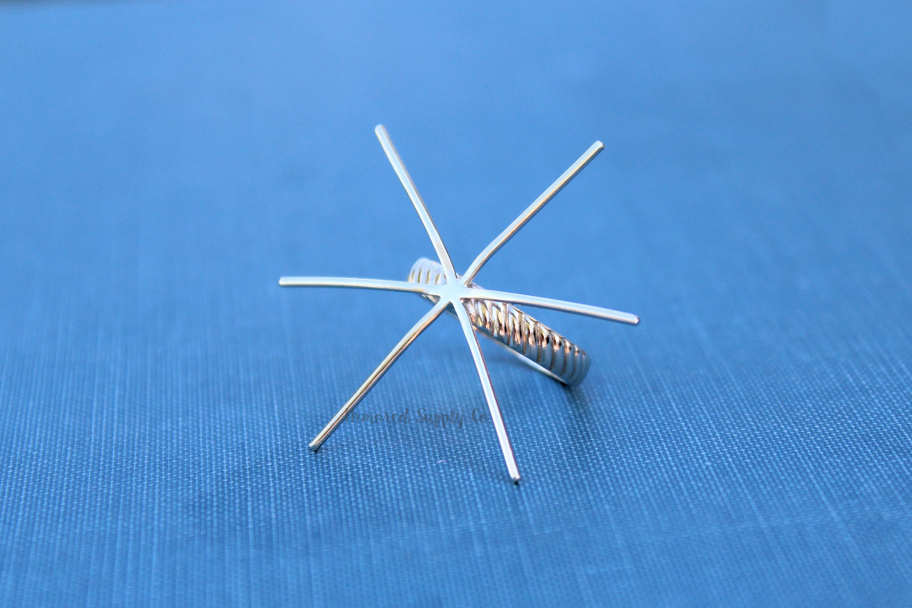 Claw Prong Spiral Ring Blank, Raw Stone Ring, Wholesale Ring, Silver Band Ring, Design Your Ring, DIY Jewelry, Ring Blanks, Jewelry Supplies