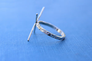 Claw Chiseled Ring Blank, Prong Raw Stone Setting, Wholesale Ring, Silver Ring, Supplies, DIY Jewelry, Silver Ring Blanks, Jewelry Supplies
