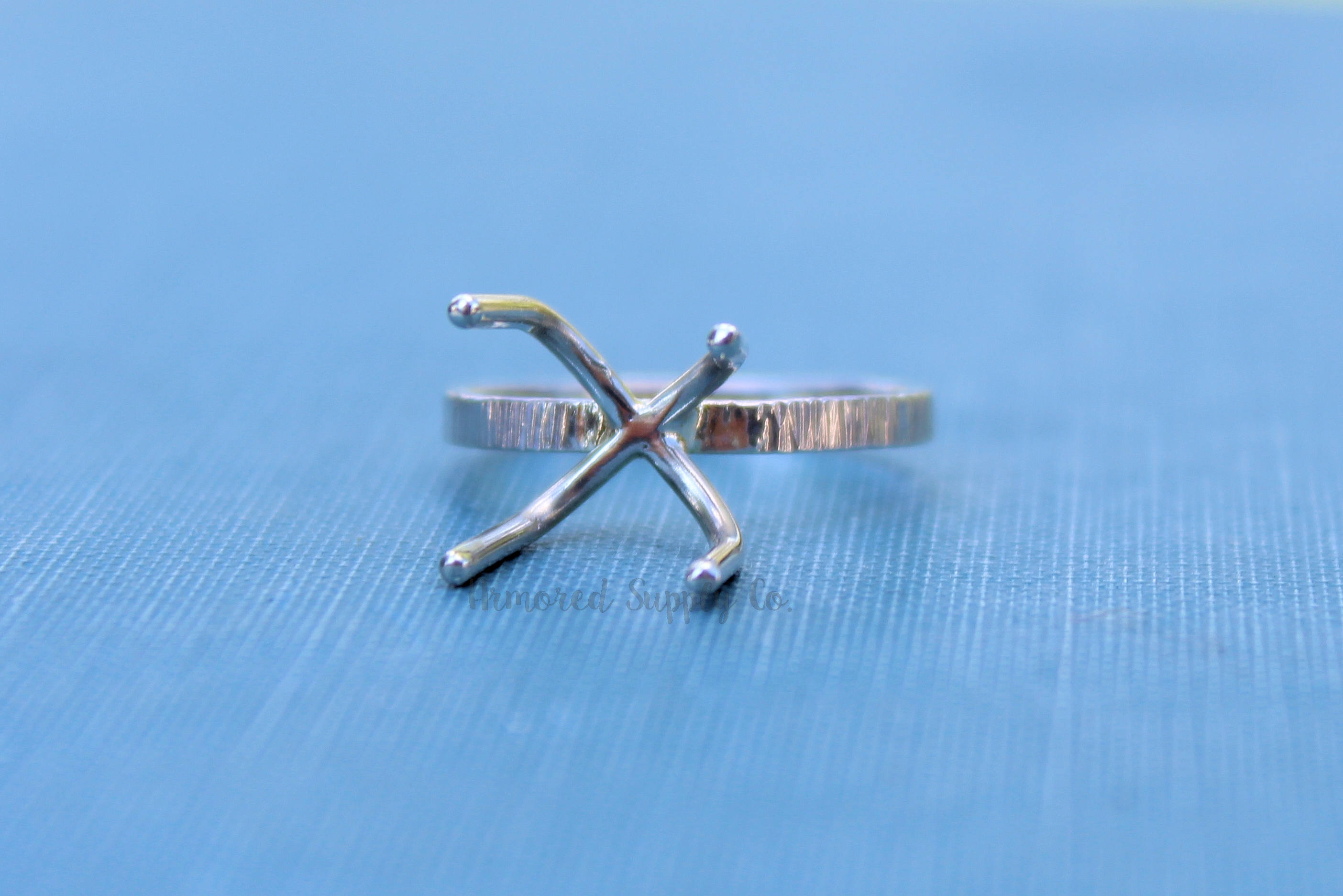 Claw Prong Raw Stone Lined Ring Blank , 4 Prong Silver Ring, Wholesale Ring, Raw Stone Setting, DIY Jewelry, Silver Blanks, Jewelry Supplies
