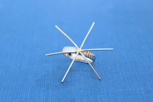 Claw Prong Spiral Ring Blank, Raw Stone Ring, Wholesale Ring, Silver Band Ring, Design Your Ring, DIY Jewelry, Ring Blanks, Jewelry Supplies