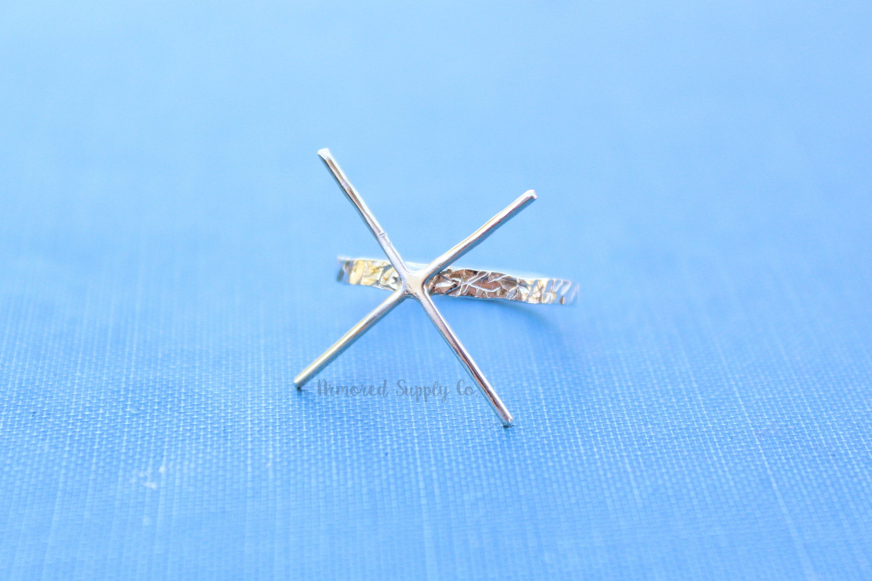 Claw Chiseled Ring Blank, Prong Raw Stone Setting, Wholesale Ring, Silver Ring, Supplies, DIY Jewelry, Silver Ring Blanks, Jewelry Supplies
