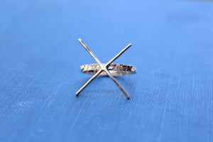 Claw Chiseled Ring Blank, Prong Raw Stone Setting, Wholesale Ring, Silver Ring, Supplies, DIY Jewelry, Silver Ring Blanks, Jewelry Supplies
