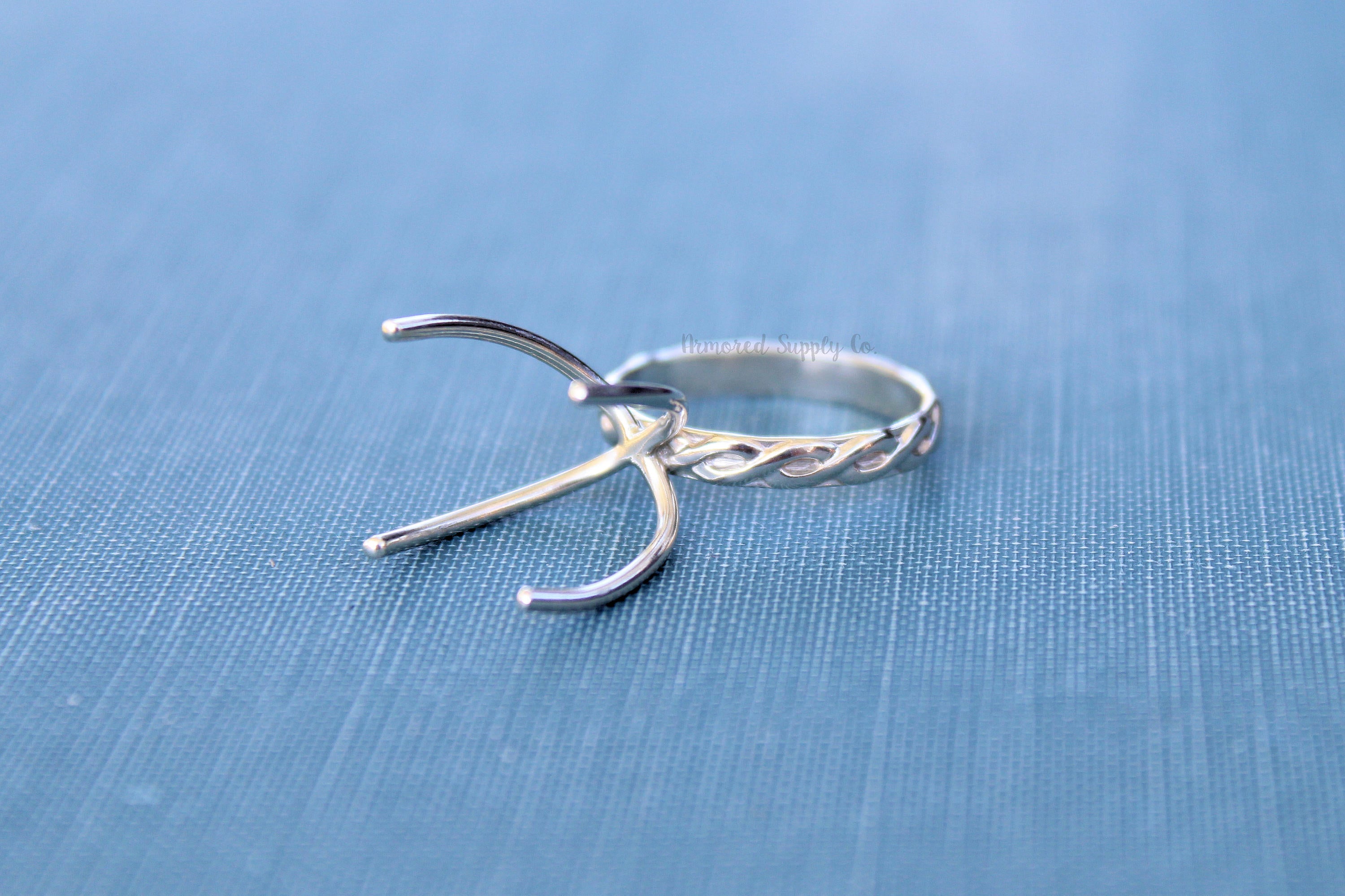 Infinity Claw Prong Ring Blank, Raw Stone Claw Ring Setting, Celtic Ring, Wholesale Ring, Design Your Ring, DIY Jewelry, Jewelry Supplies
