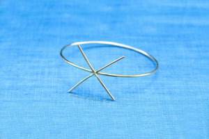 Gold Claw Prong Raw Stone Bracelet Blank, 4 Prong Setting, Wholesale Blanks, Gold Bangle, DIY Jewelry, Silver Blanks, Jewelry Supplies