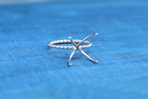 Claw Rope Ring Blank, 4 Prong Raw Stone Silver, Ring Setting, Wholesale Ring, Design Your Ring, DIY Jewelry, Ring Blanks, Jewelry Supplies