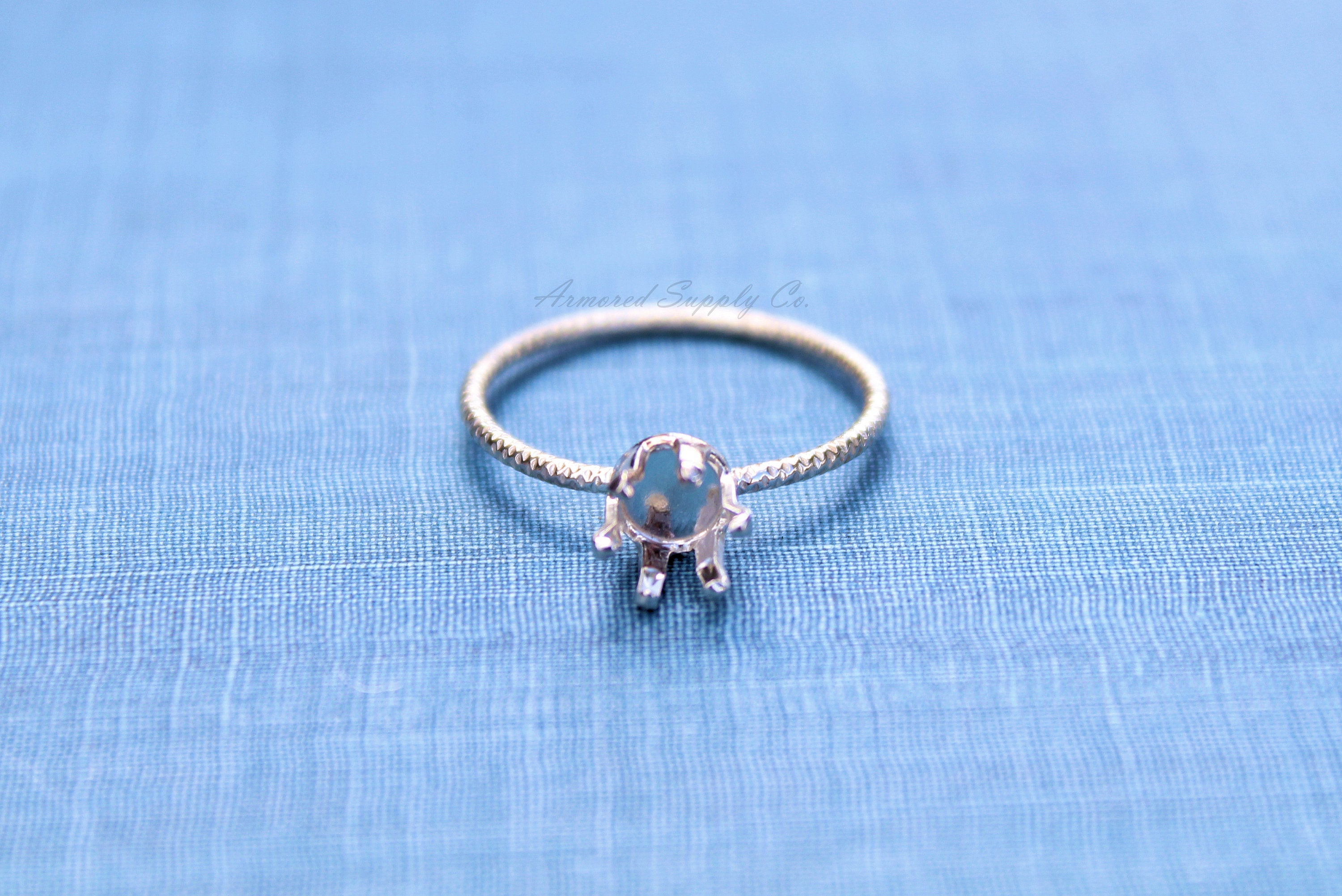 5mm Snap-in Bezel Ring blank, Faceted Ring, Faceted Stone Setting Ring, DIY jewelry supplies, build your ring, wholesale jewelry, diy ring