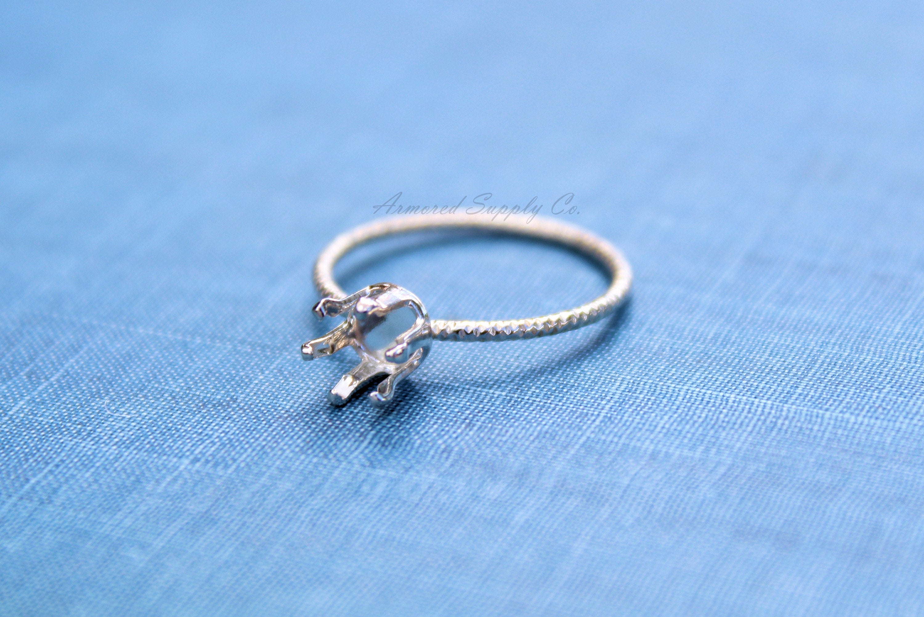 3mm Snap-in Bezel Ring blank, Faceted Ring, Faceted Stone Setting Ring, DIY jewelry supplies, build your ring, wholesale jewelry, diy ring