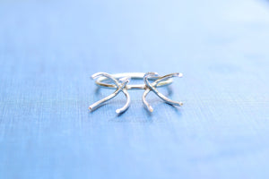 Silver Double Claw Prong Raw Stone Ring Blank, Prong Silver Band, Wholesale Ring, Raw Stone, Design Your Ring, DIY Jewelry, Jewelry Supplies