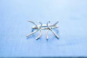 Silver Double Claw Prong Raw Stone Ring Blank, Prong Silver Band, Wholesale Ring, Raw Stone, Design Your Ring, DIY Jewelry, Jewelry Supplies