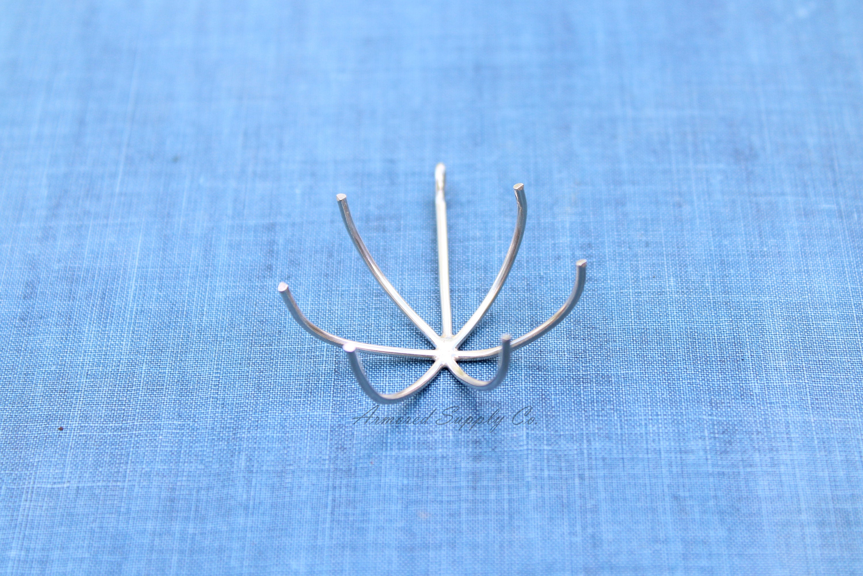Claw Raw Stone Pendant Blank, Silver 6 Prong, Wholesale Blanks, Silver Pendant, Raw Stones, DIY Jewelry, Silver Blanks, Jewelry Supplies