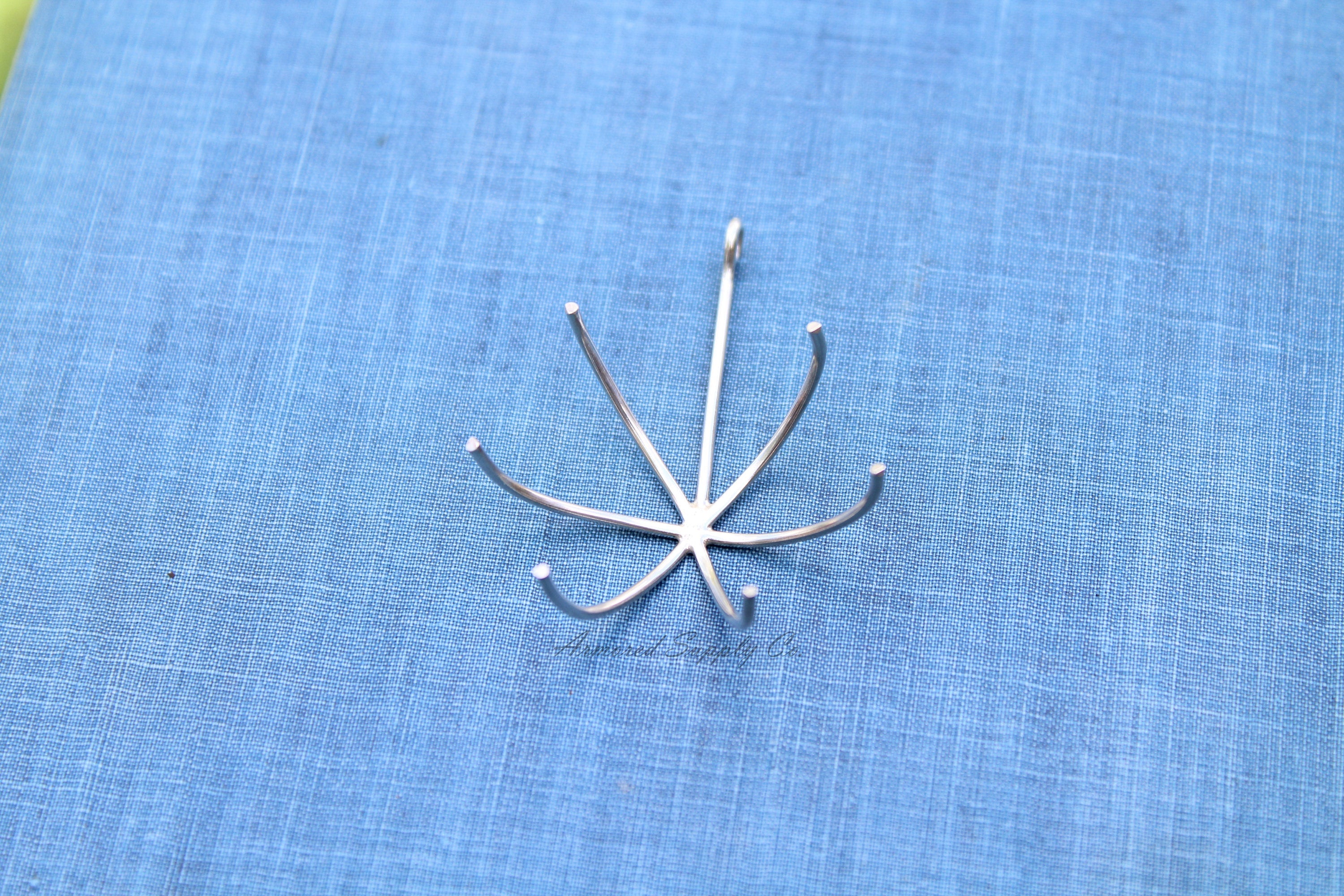 Claw Raw Stone Pendant Blank, Silver 6 Prong, Wholesale Blanks, Silver Pendant, Raw Stones, DIY Jewelry, Silver Blanks, Jewelry Supplies