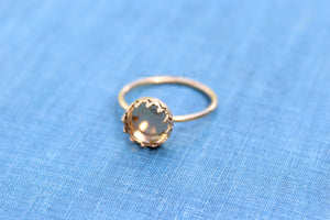 Gold Filled 10mm Crown Bezel Cup Ring blank, Round Cabochon, Cab Breast Milk, jewelry supplies, build your ring, wholesale jewelry, diy ring
