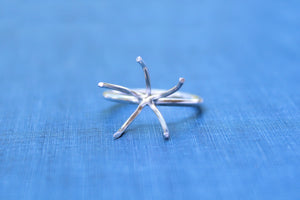 Claw Prong Ring Blank, 5 Prong Ring, Raw Stone Setting, Wholesale Ring, Design Your Ring, DIY Jewelry, Silver Ring Blanks, Jewelry Supplies