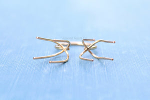 Gold Claw Prong Ring Blank, Adjustable Open Ring Band, Double Claw Prong Ring Blank, Wholesale Silver Ring, DIY Jewelry, Jewelry Supplies