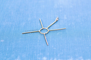 Gold Freeform Claw Prong Pendant Blank, Raw Stone 4 Prong Setting, Wholesale Blanks, Pendant, DIY Jewelry, Silver Blanks, Jewelry Supplies