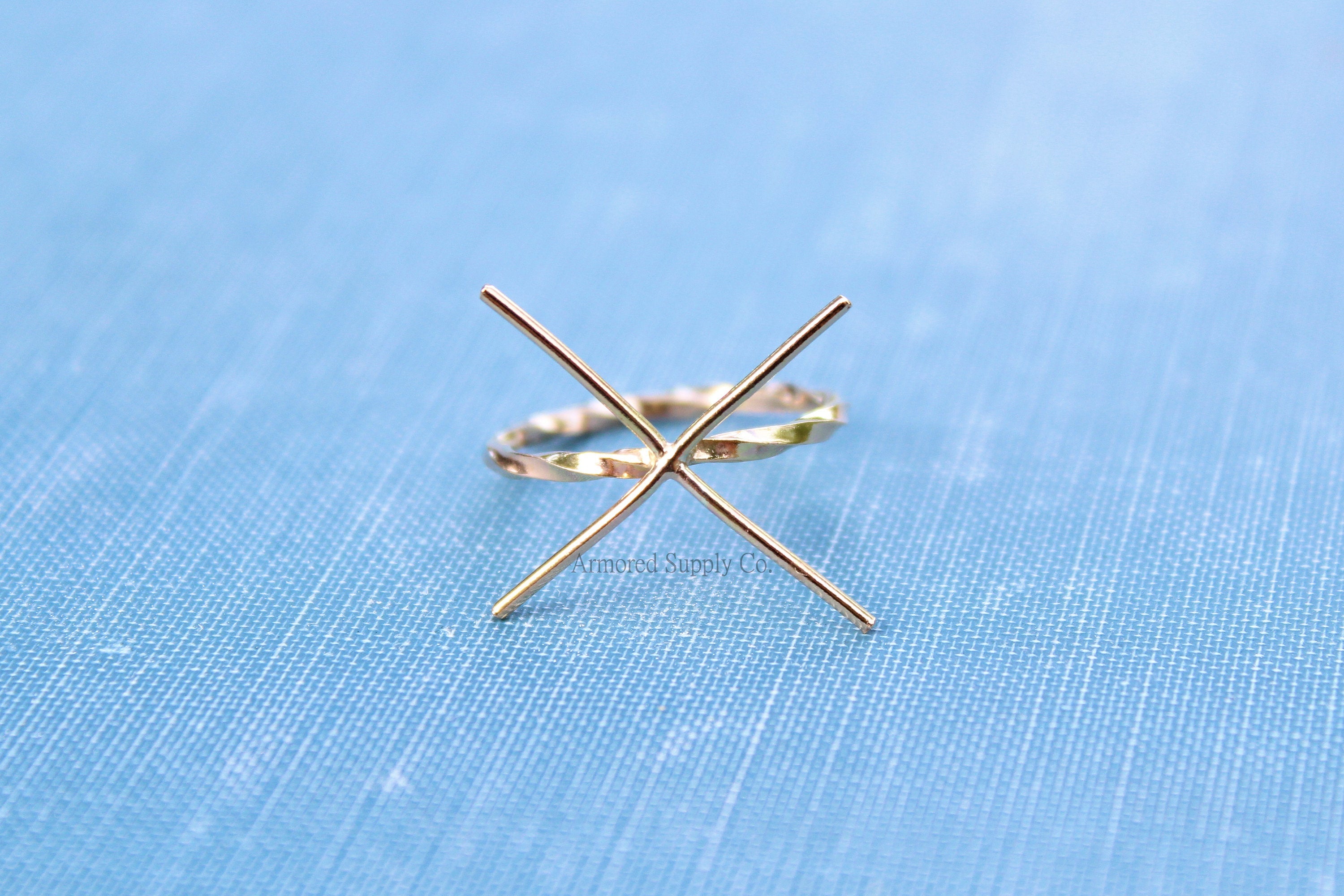 Gold Claw Ring Blank, Twist Band, 4 Prong Gold Band, Raw Stone Setting, Wholesale Rings, DIY Jewelry, Gold Ring Blanks, Jewelry Supplies