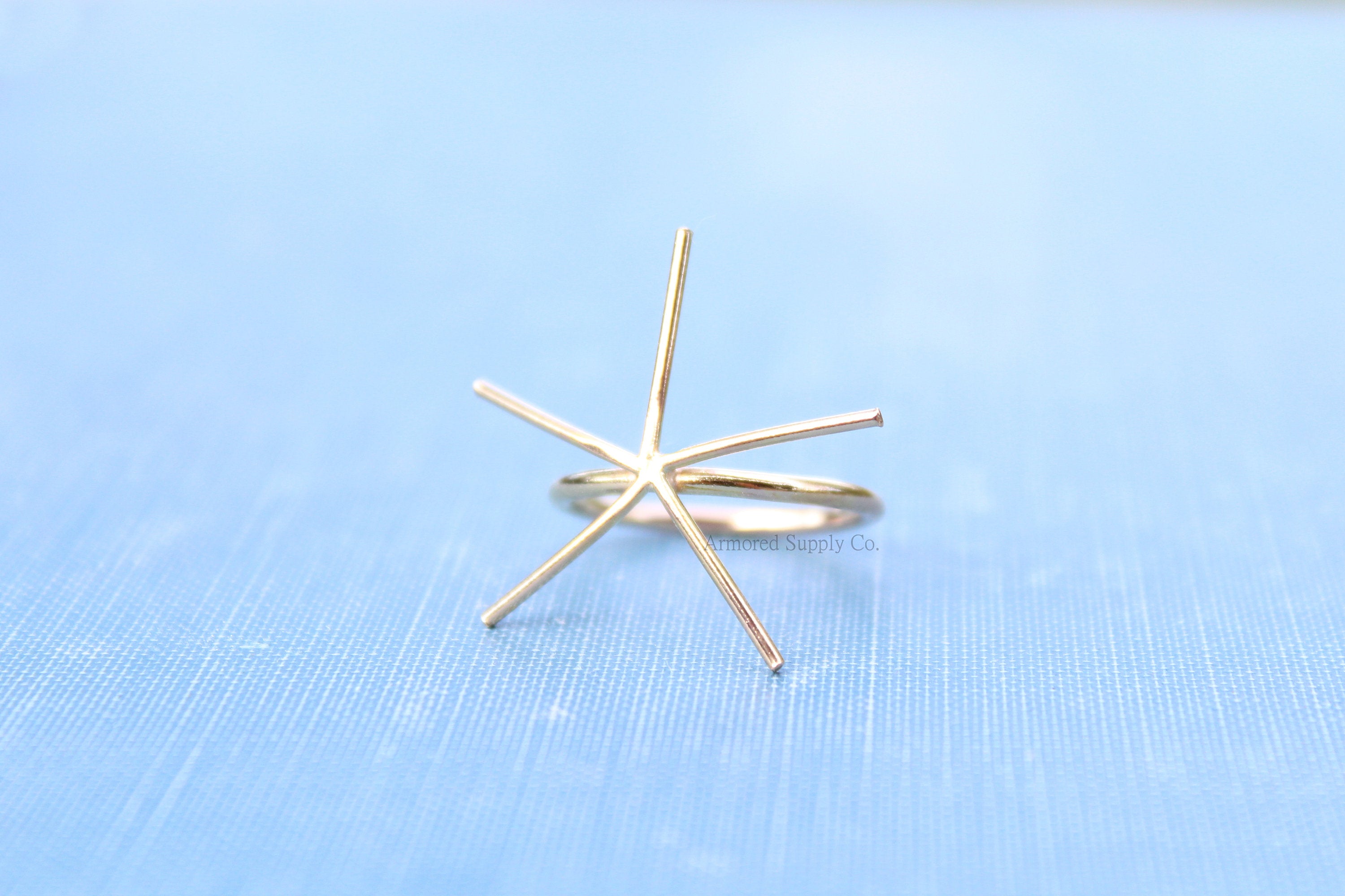 Gold 5 Prong Claw Ring, Raw Stone Ring, Claw Prong Ring Blank, Wholesale Ring, Gold Band Ring, DIY Jewelry, Rose Gold Blank, Jewelry Supply
