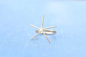 Gold 5 Prong Claw Ring, Raw Stone Ring, Claw Prong Ring Blank, Wholesale Ring, Gold Band Ring, DIY Jewelry, Rose Gold Blank, Jewelry Supply