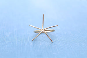 Gold 5 Prong Claw Ring, Raw Stone Ring, Claw Prong Ring Blank, Wholesale Ring, Gold Band Ring, DIY Jewelry, Rose Gold Blank, Jewelry Supply