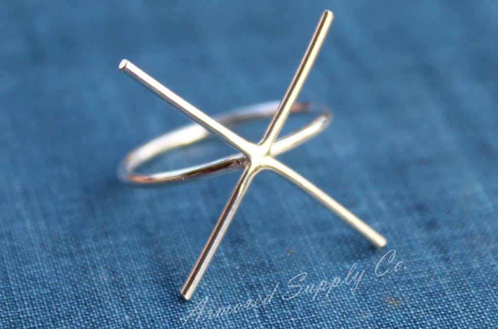 Slim Claw Prong Raw Stone Ring Blank, Raw Stone Setting, Wholesale Ring, Design Your Ring, DIY Jewelry, Silver Ring Blanks, Jewelry Supplies