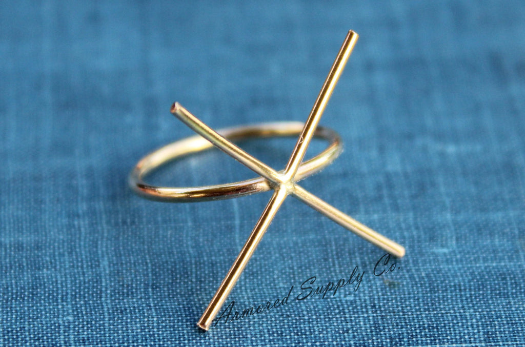 Slim Gold Filled 4 Prong Claw Raw Stone Ring, Claw Ring Blank, Wholesale Ring, Gold Ring, DIY Jewelry, Rose Gold Blank, Jewelry Supplies
