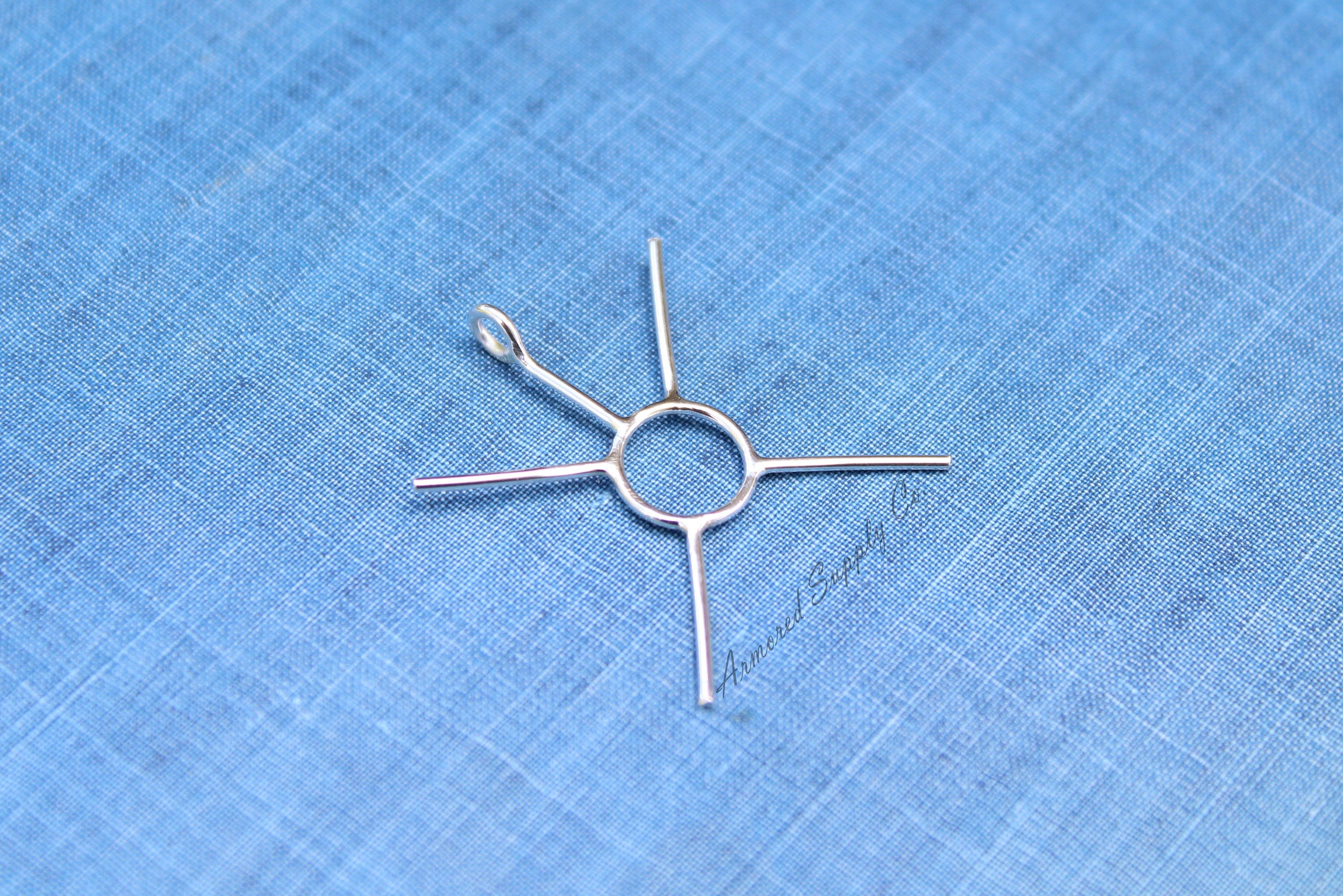 Silver Freeform Claw Prong Raw Stone Pendant Blank, Silver 4 Prong, Wholesale Blanks, Pendant, DIY Jewelry, Silver Blanks, Jewelry Supplies