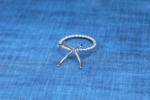 Claw Rope Ring Blank, 4 Prong Raw Stone Silver, Ring Setting, Wholesale Ring, Design Your Ring, DIY Jewelry, Ring Blanks, Jewelry Supplies