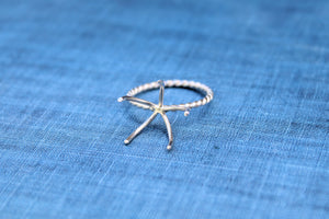 Claw Ring Blank 5 Prong Raw Stone Silver Band, Wholesale Ring, Ring Setting, Design Your Ring, DIY Jewelry, Ring Blanks, Jewelry Supplies