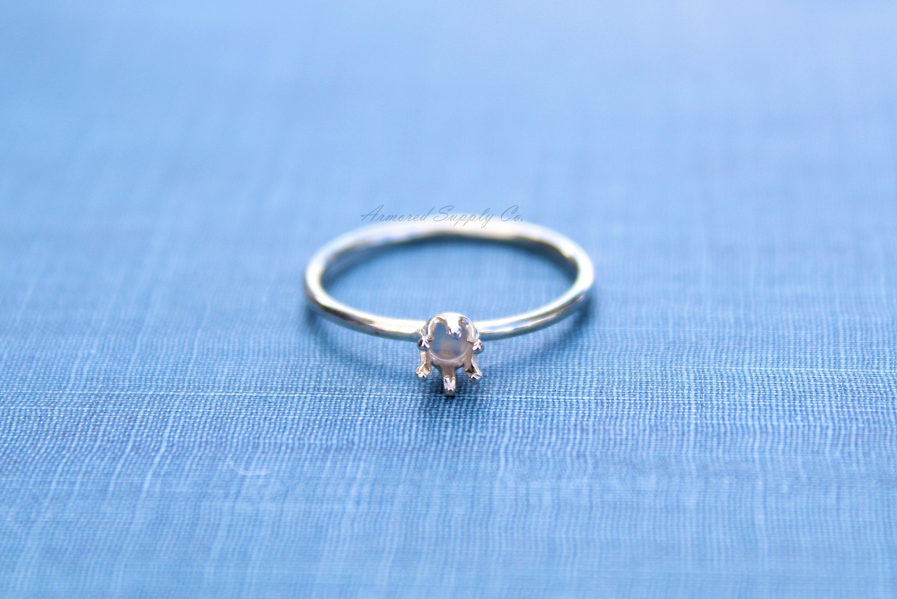 4mm Snap-in Bezel Ring blank, Faceted Ring, Faceted Stone Setting Ring, DIY jewelry supplies, build your ring, wholesale jewelry, diy ring