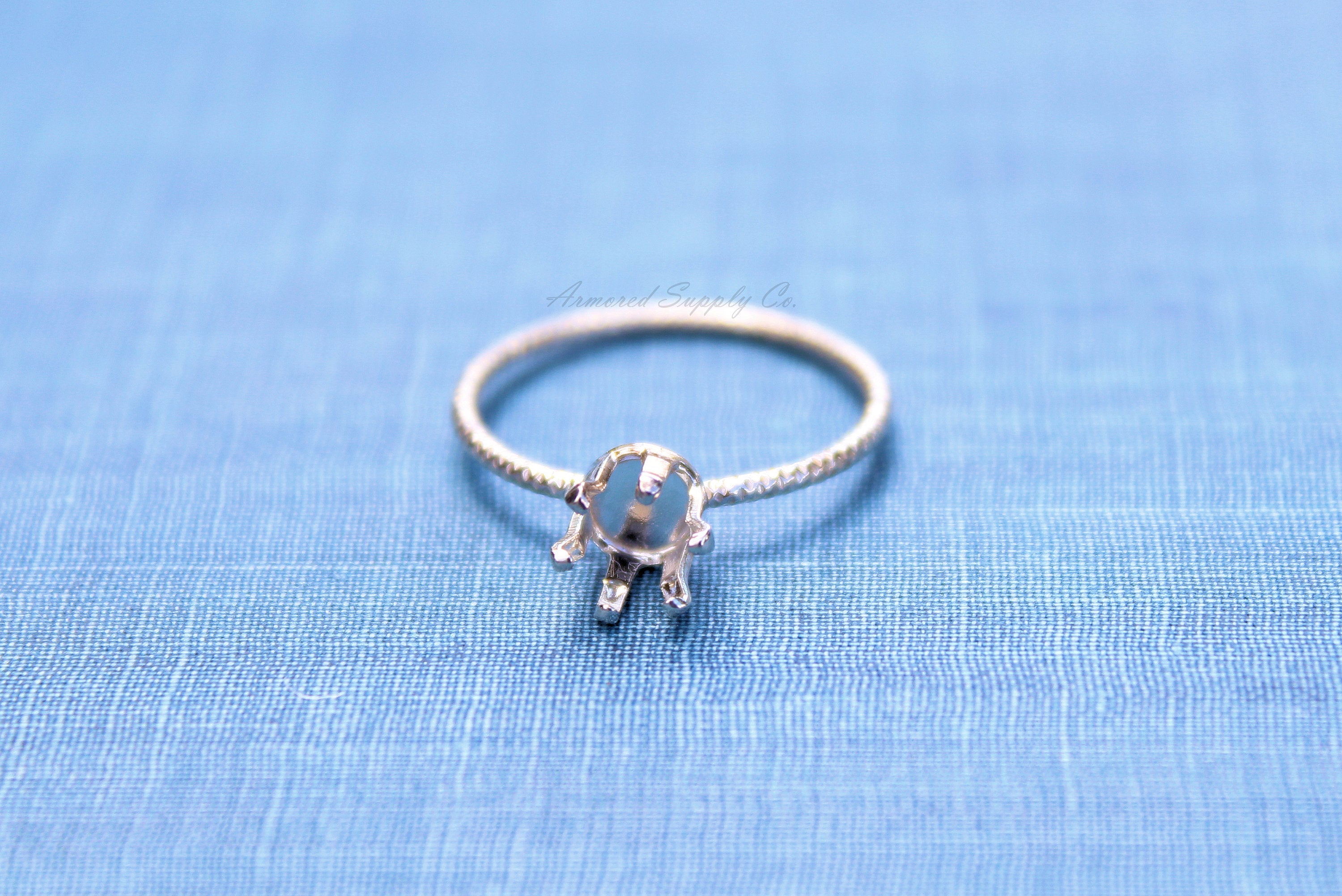 6mm Snap-in Bezel Ring blank, Faceted Ring, Faceted Stone Setting Ring, DIY jewelry supplies, build your ring, wholesale jewelry, diy ring