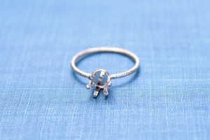 4mm Snap-in Bezel Ring blank, Faceted Ring, Faceted Stone Setting Ring, DIY jewelry supplies, build your ring, wholesale jewelry, diy ring
