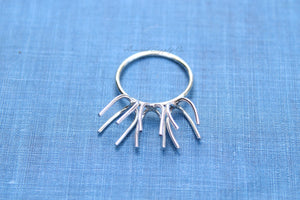 Silver Triple Claw Prong Raw Stone Ring Blank, Prong Silver Band, Wholesale Ring, Raw Stone, Design Your Ring, DIY Jewelry, Jewelry Supplies