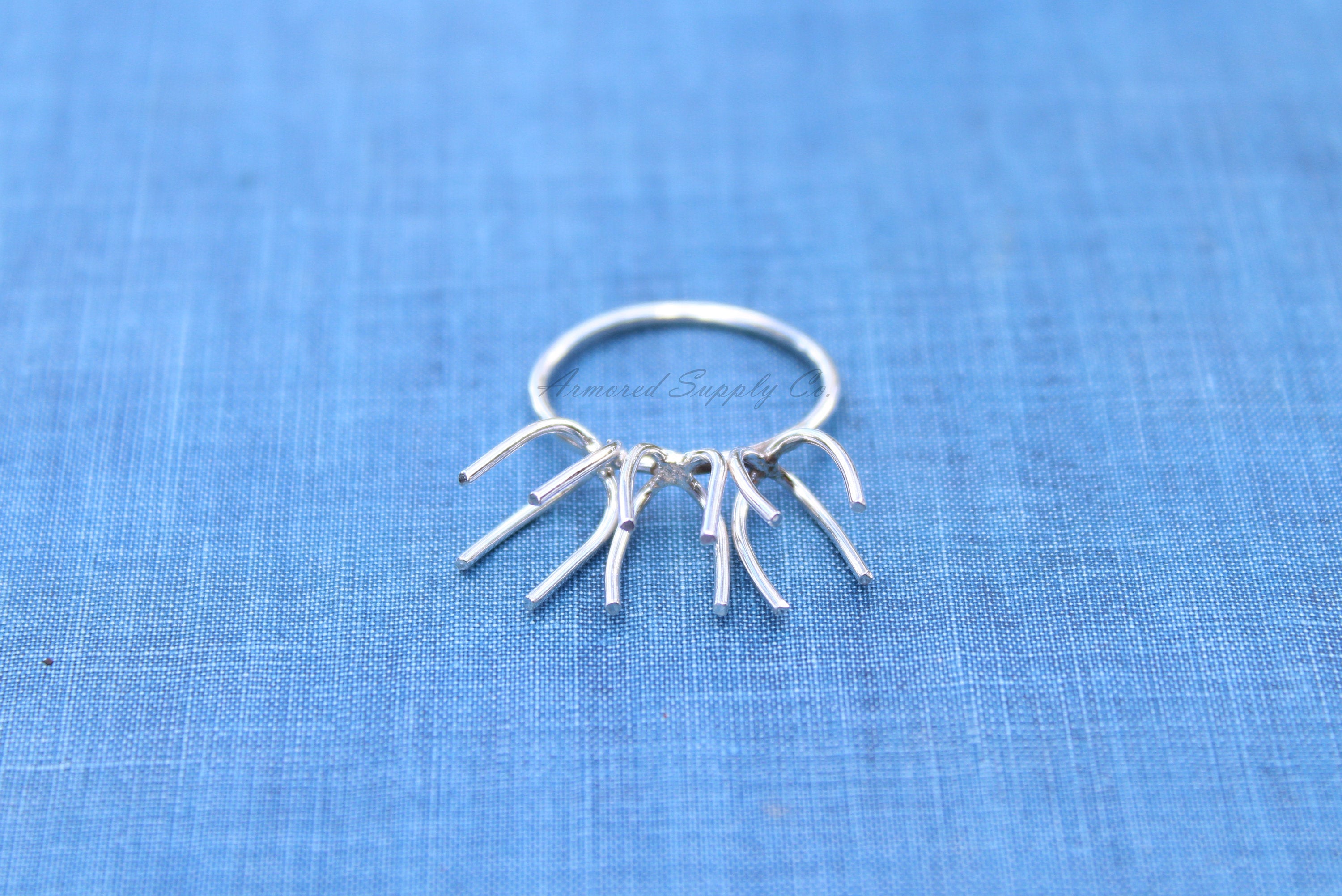 Silver Triple Claw Prong Raw Stone Ring Blank, Prong Silver Band, Wholesale Ring, Raw Stone, Design Your Ring, DIY Jewelry, Jewelry Supplies